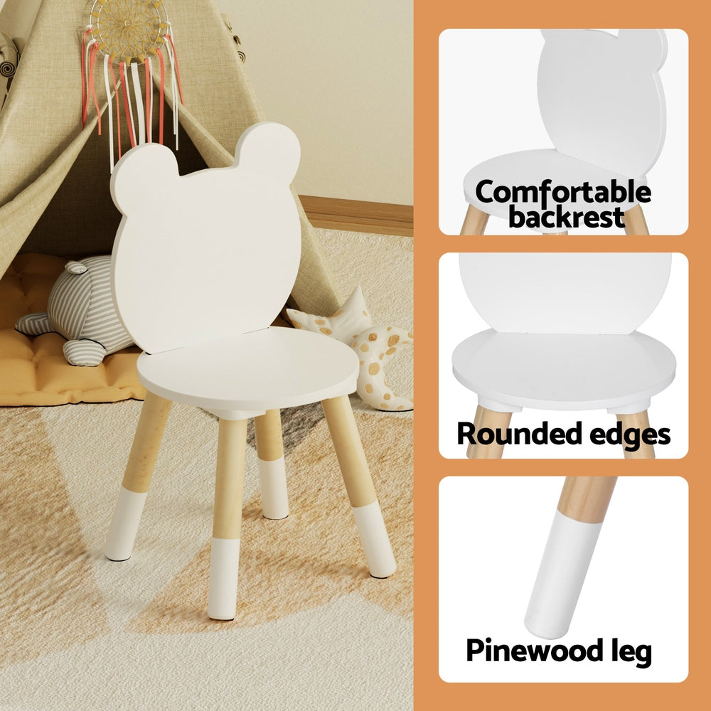 Kid's Desks: Keezi 3 Piece Kids Table and Chairs Set Activity Playing Study Children Desk