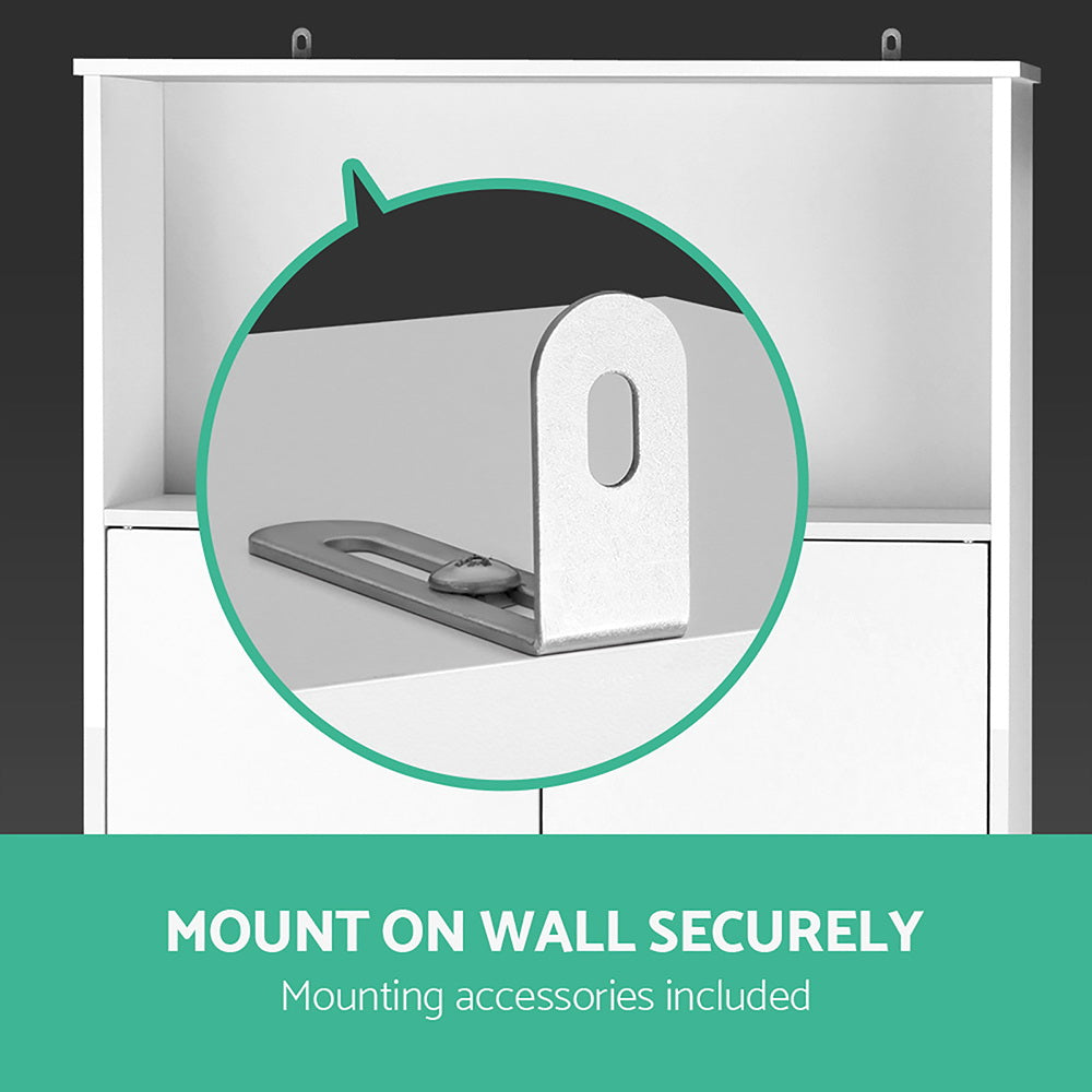 Bathroom Cabinets, Cupboards & Storage: Artiss Bathroom Cabinet Over the Toilet Storage Shelf