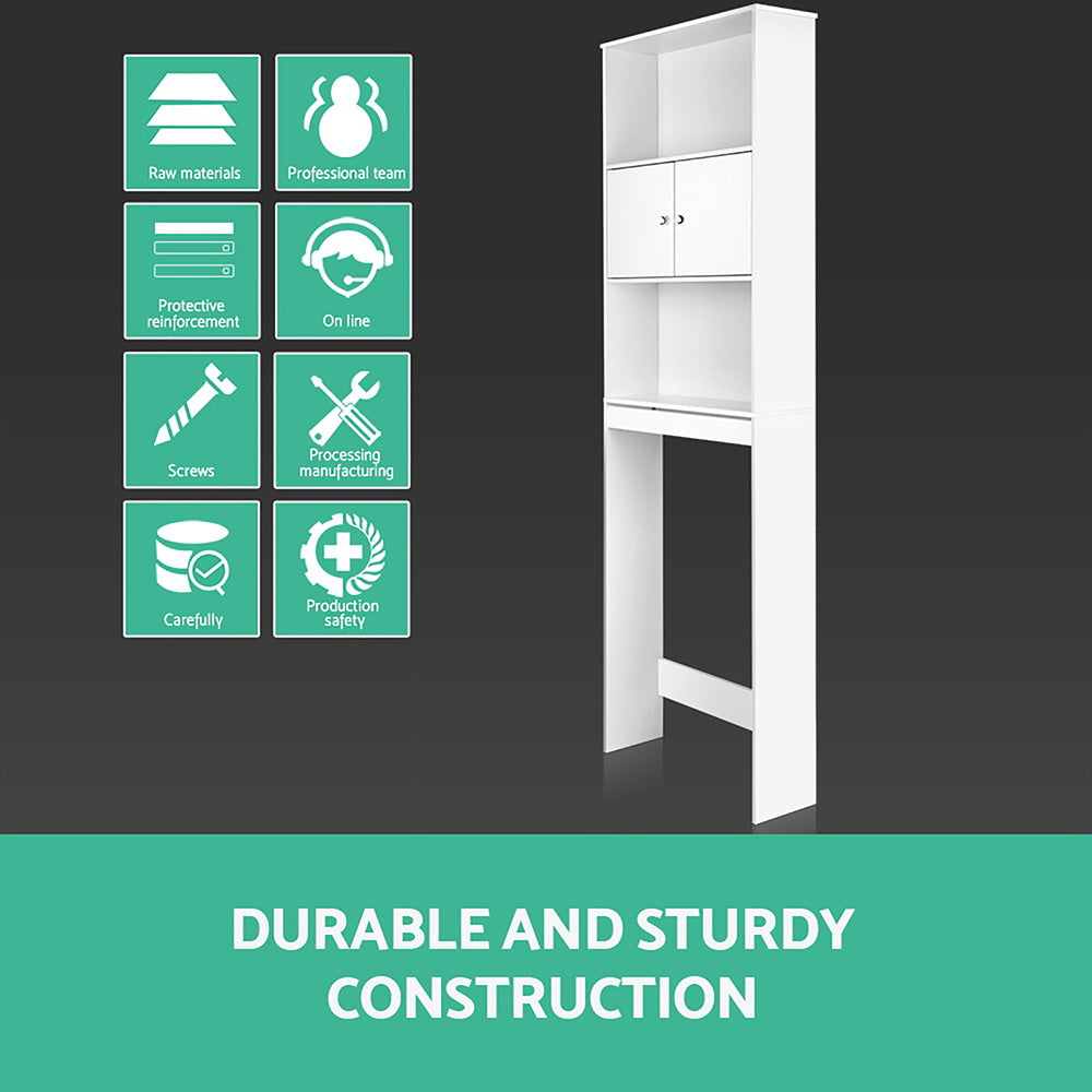 Bathroom Cabinets, Cupboards & Storage: Artiss Bathroom Cabinet Over the Toilet Storage Shelf