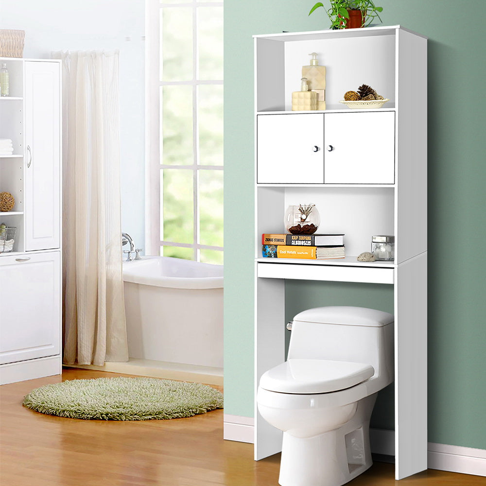 Bathroom Cabinets, Cupboards & Storage: Artiss Bathroom Cabinet Over the Toilet Storage Shelf