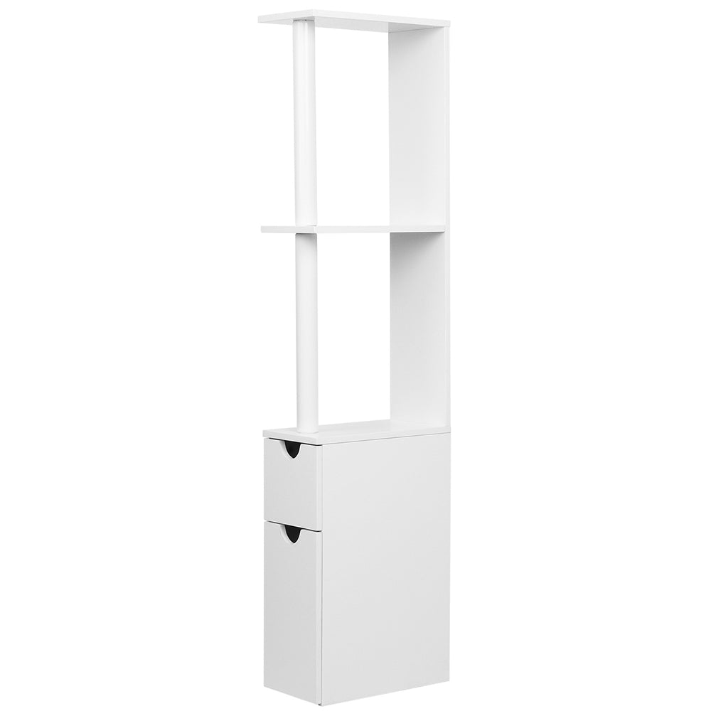 Bathroom Cabinets, Cupboards & Storage: Artiss Bathroom Cabinet Storage 118cm Shelf White