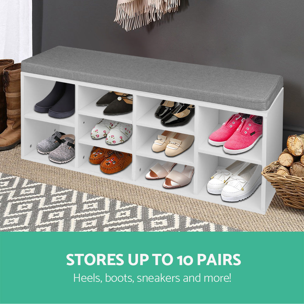 Shoe Storage: Artiss Shoe Rack Storage Cabinet Bench BOA