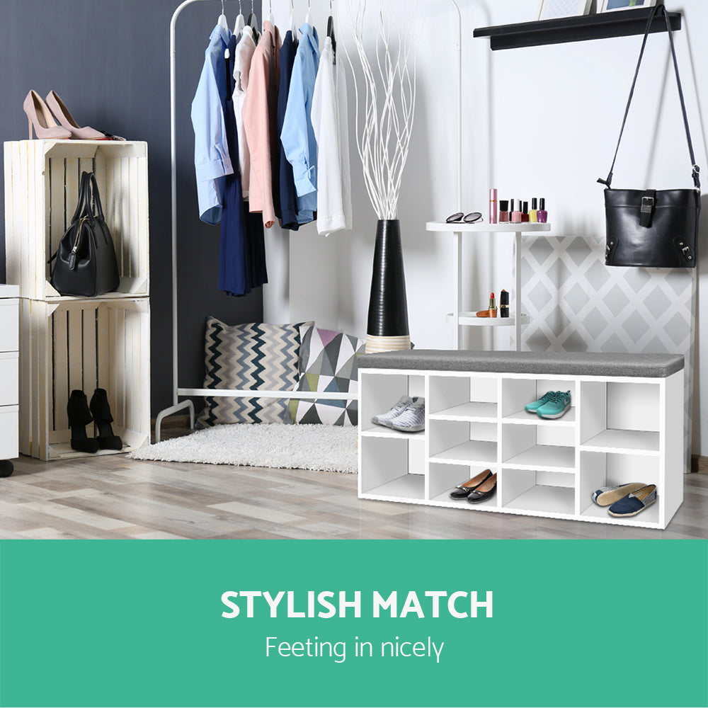 Shoe Storage: Artiss Shoe Rack Storage Cabinet Bench BOA