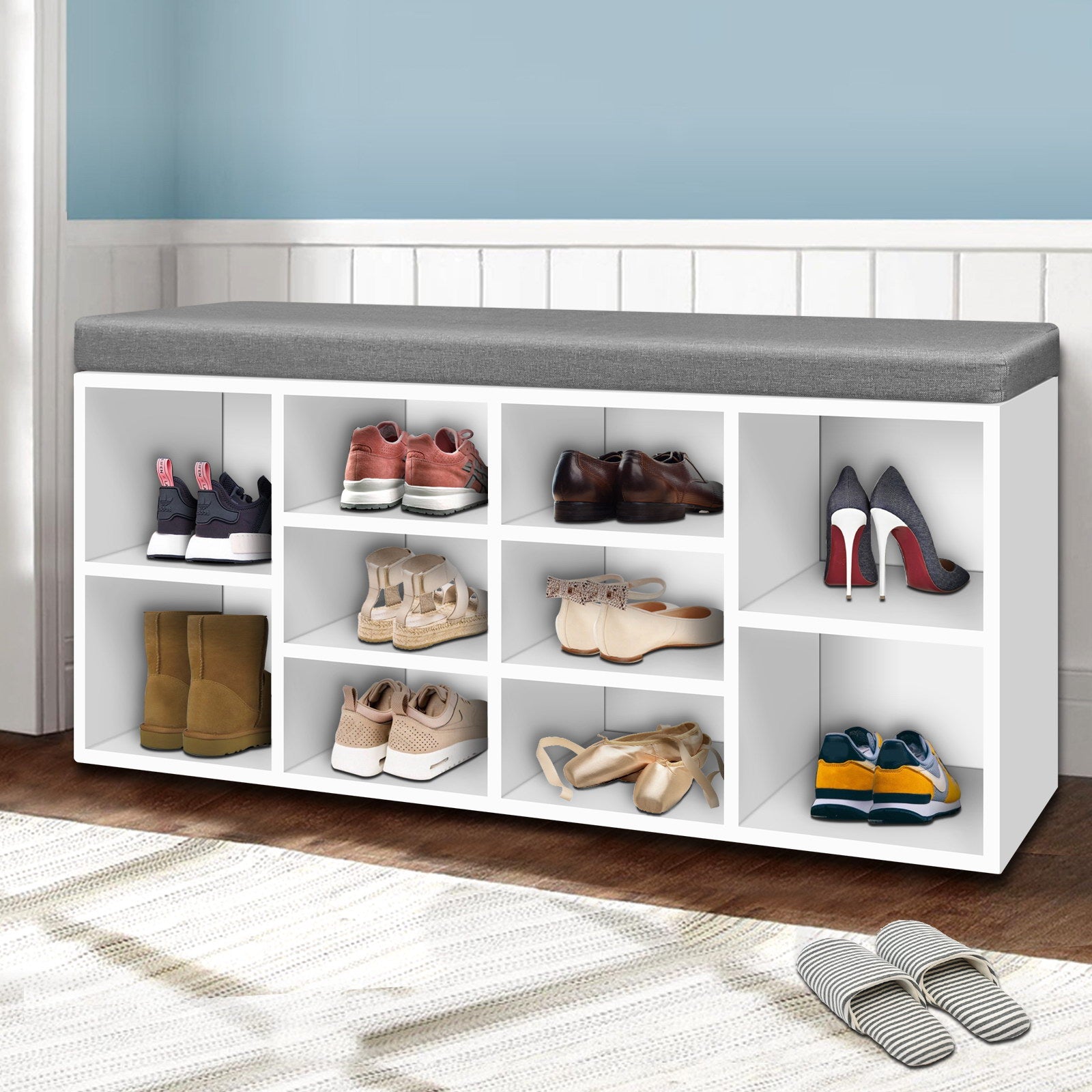 Shoe Storage: Artiss Shoe Rack Storage Cabinet Bench BOA