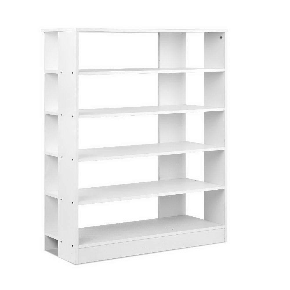 Shoe Storage: Artiss Shoe Rack Cabinet 30 Pairs 6-Tier Shelf White