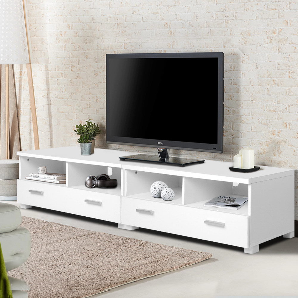 TV Units: Artiss TV Cabinet Entertainment Unit 180cm White Eddie