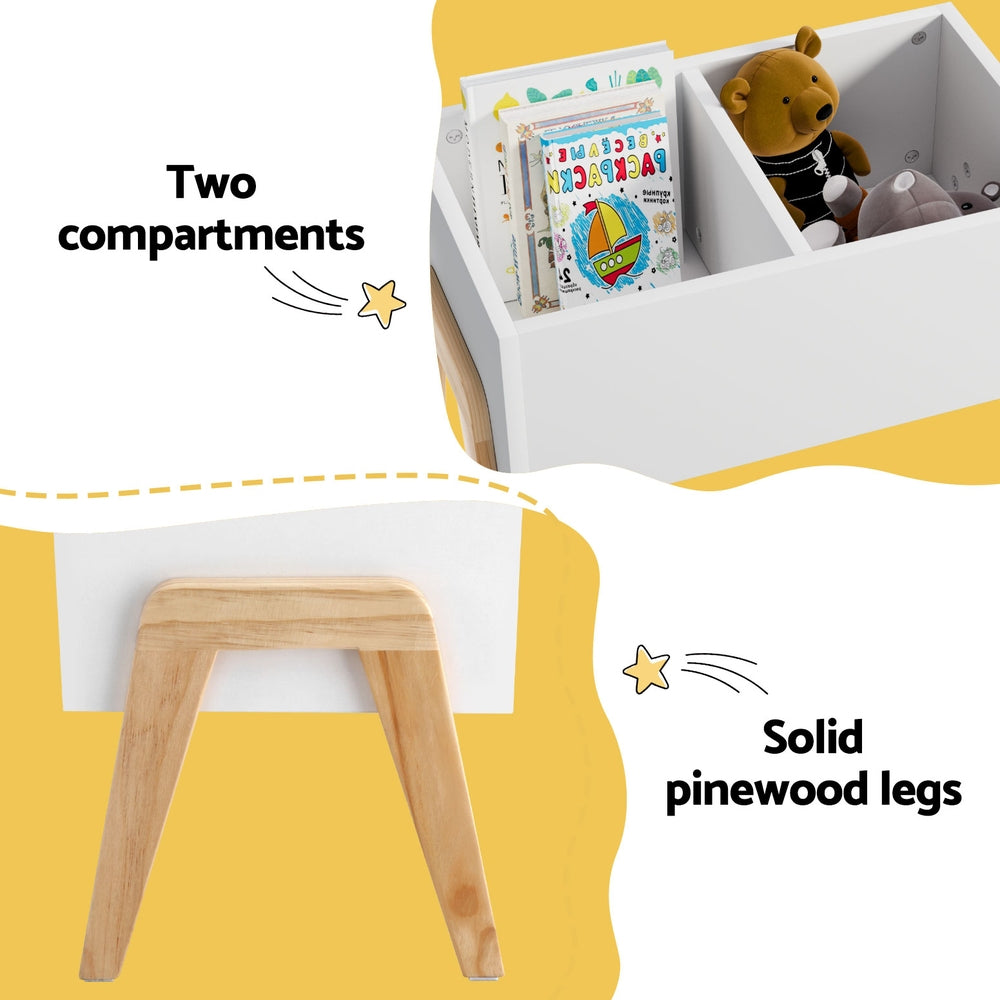 Toy Boxes: Keezi Kids Toy Box Chest Storage Bin Container Wooden Cabinet Clothes Book Organiser Bedroom