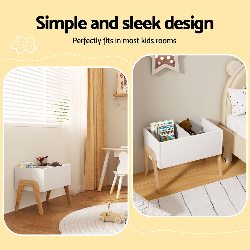 Toy Boxes: Keezi Kids Toy Box Chest Storage Bin Container Wooden Cabinet Clothes Book Organiser Bedroom