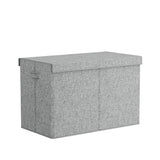 Toy Boxes: Keezi Large Toy Box Chest Storage with Flip-Top Lid Foldable Organizer Bins Grey