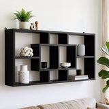Bookcases & Shelves: Artiss Floating Wall Shelves Bookshelf Black