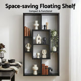 Bookcases & Shelves: Artiss Floating Wall Shelves Bookshelf Black