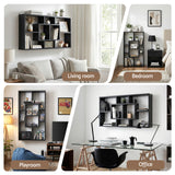 Bookcases & Shelves: Artiss Floating Wall Shelves Bookshelf Black