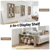 Bookcases & Shelves: Artiss Floating Wall Shelves Bookshelf Wood