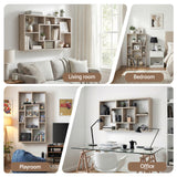 Bookcases & Shelves: Artiss Floating Wall Shelves Bookshelf Wood
