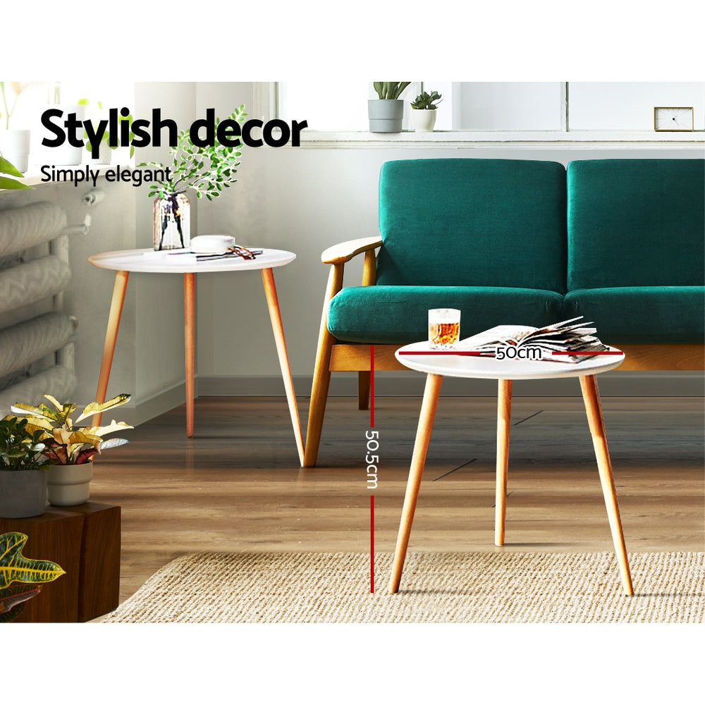 Coffee Tables: Artiss Coffee Table Round 50CM Callix