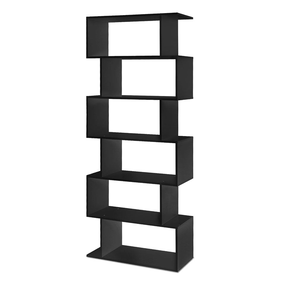 Bookcases & Shelves: Artiss Bookshelf 6 Tiers - RIVA Black