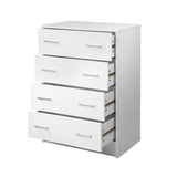 Dressers: Artiss 4 Chest of Drawers - ANDES White