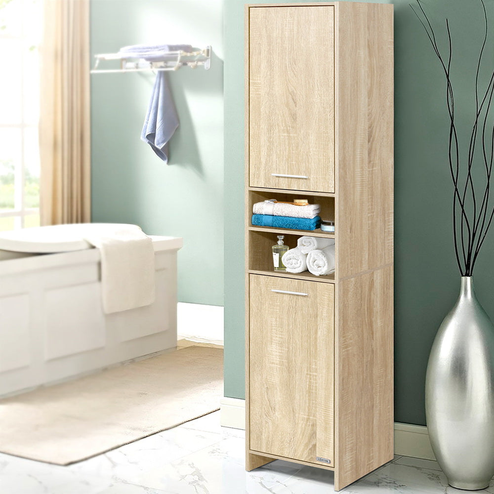 Bathroom Cabinets, Cupboards & Storage: Artiss Bathroom Cabinet Storage 185cm Wooden