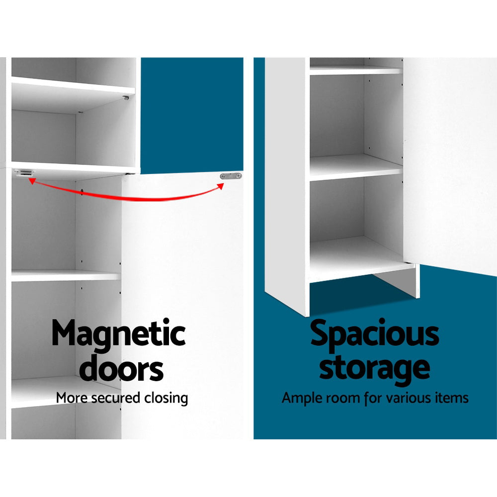 Bathroom Cabinets, Cupboards & Storage: Artiss Bathroom Cabinet Storage 185cm White