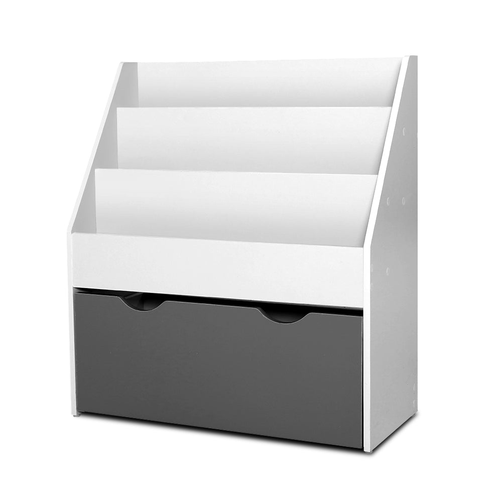 Kid's Bookcases & Shelves: Keezi 3 Tiers Kids Bookshelf Magazine Rack Children Bookcase Organiser Storage