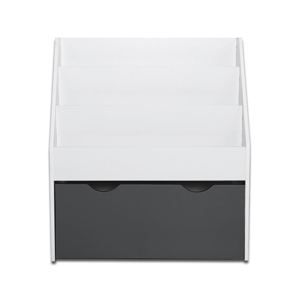 Kid's Bookcases & Shelves: Keezi 3 Tiers Kids Bookshelf Magazine Rack Children Bookcase Organiser Storage
