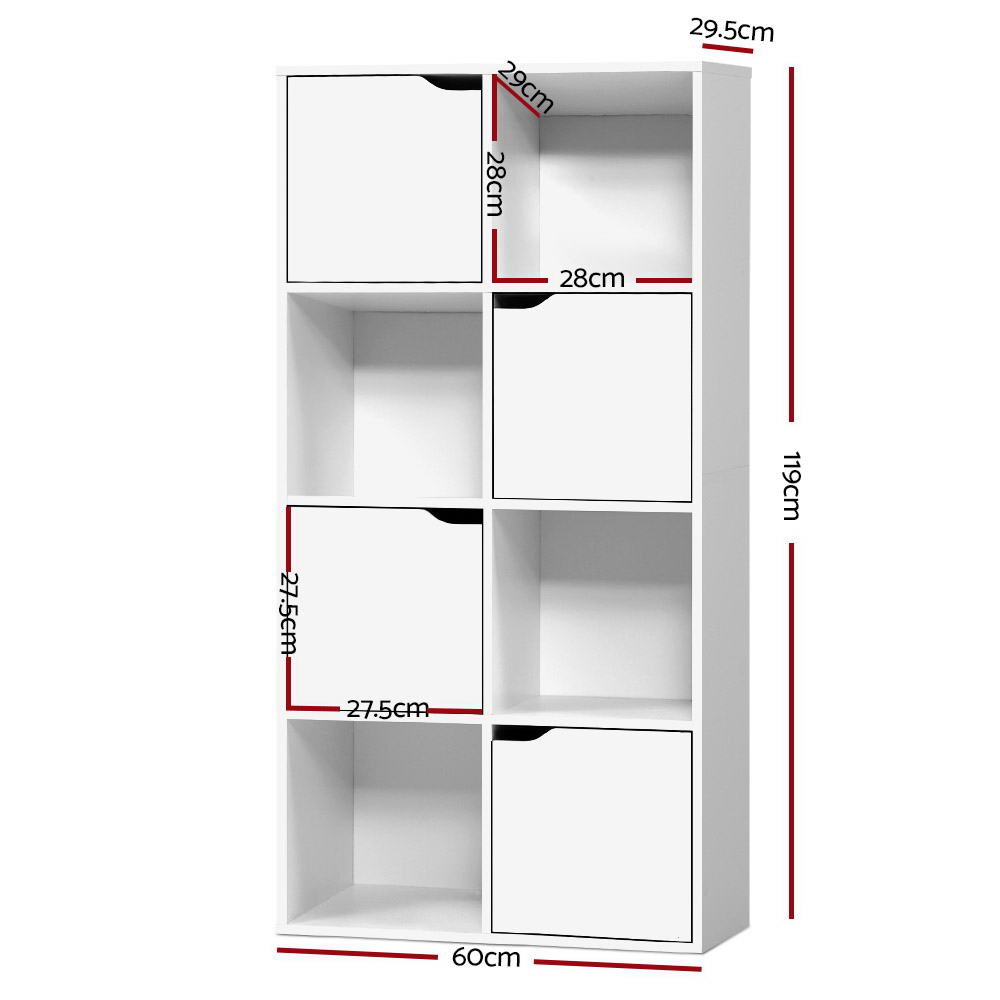 Bookcases & Shelves: Artiss Bookshelf 8 Cube Shlef - DANA White