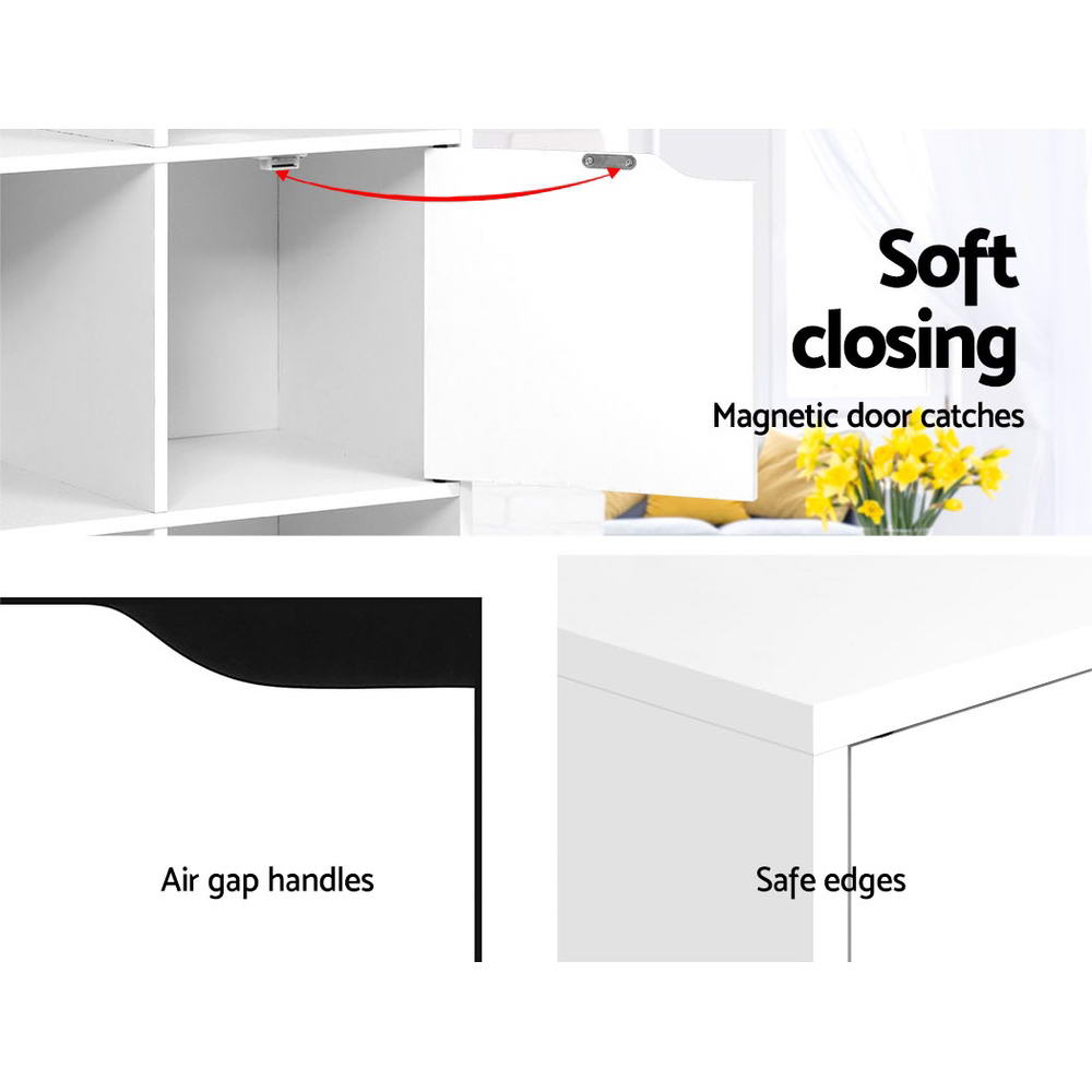 Bookcases & Shelves: Artiss Bookshelf 8 Cube Shlef - DANA White