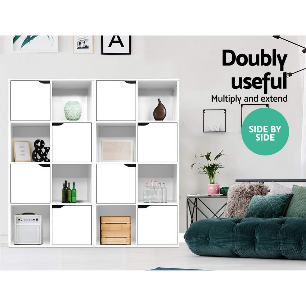 Bookcases & Shelves: Artiss Bookshelf 8 Cube Shlef - DANA White