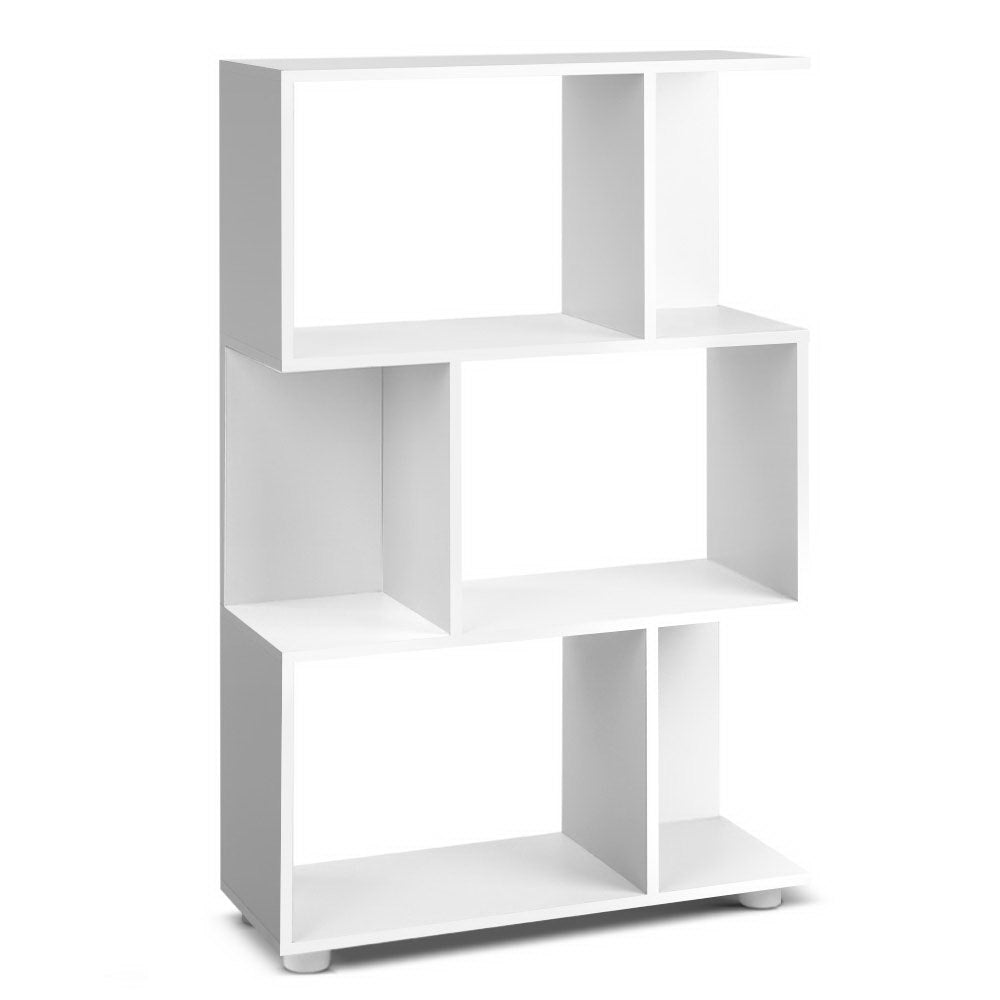 Bookcases & Shelves: Artiss Bookshelf 3 Tiers - NINA White