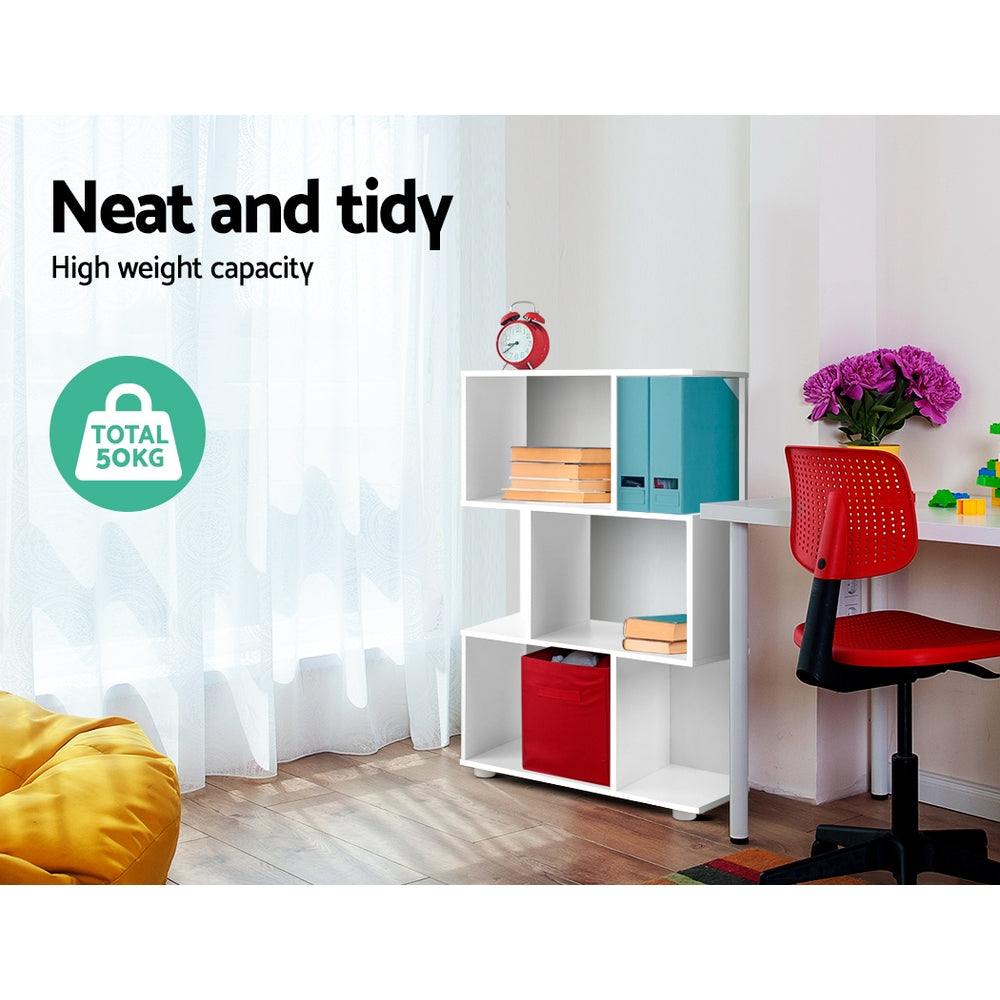 Bookcases & Shelves: Artiss Bookshelf 3 Tiers - NINA White