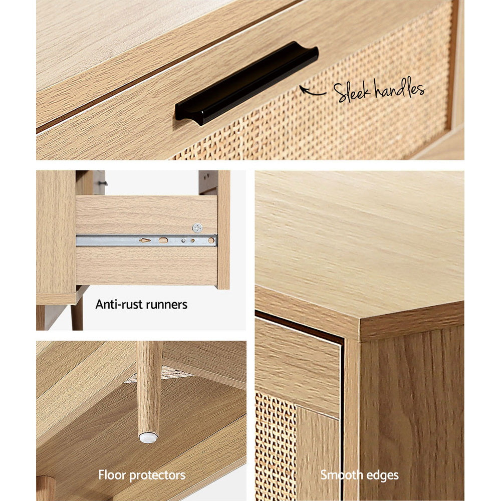 Dressers: Artiss 6 Chest of Drawers - BRIONY Oak