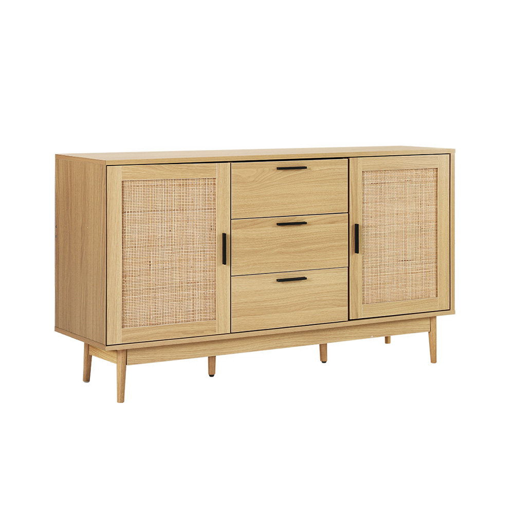 Buffets & Sideboards: Artiss Rattan Buffet Sideboard - BRIONY Oak
