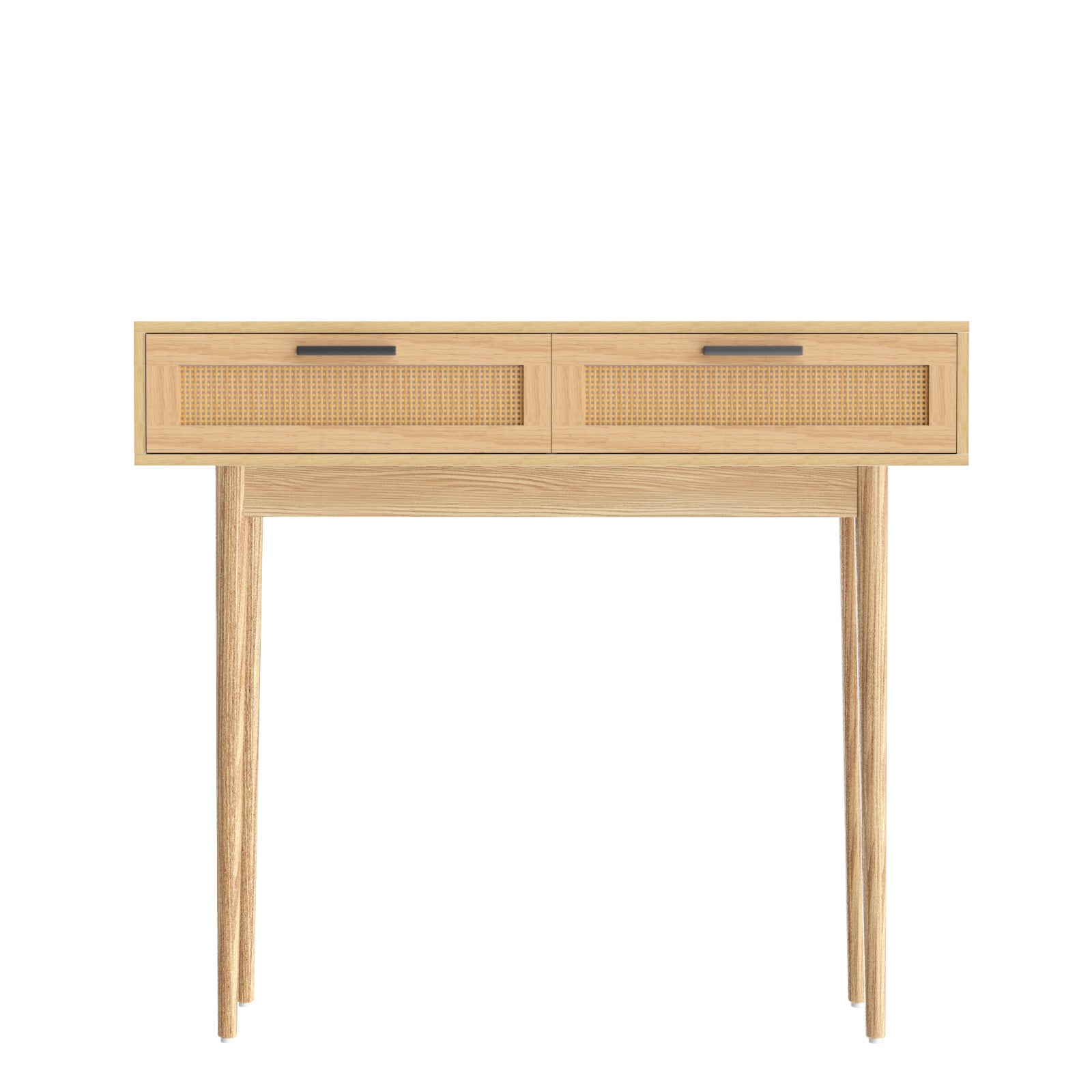 TV Units: Artiss Console Table 2 Rattan Drawers