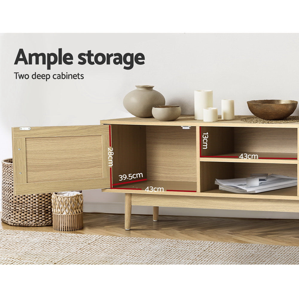 TV Units: Artiss TV Cabinet Entertainment Unit 180cm Rattan Cole