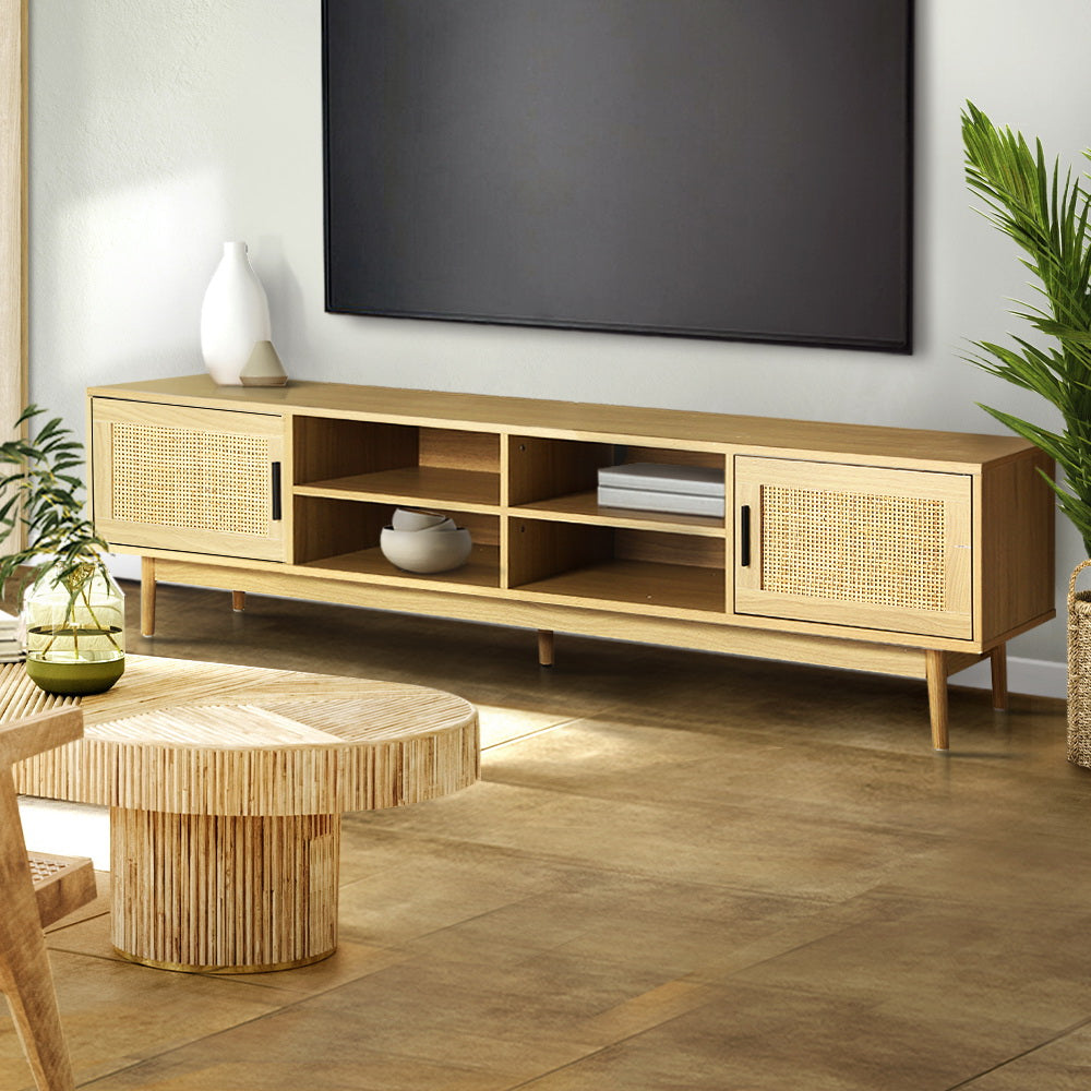 TV Units: Artiss TV Cabinet Entertainment Unit 180cm Rattan Cole