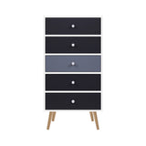 Artiss 5 Chest of Drawers - BONDS White