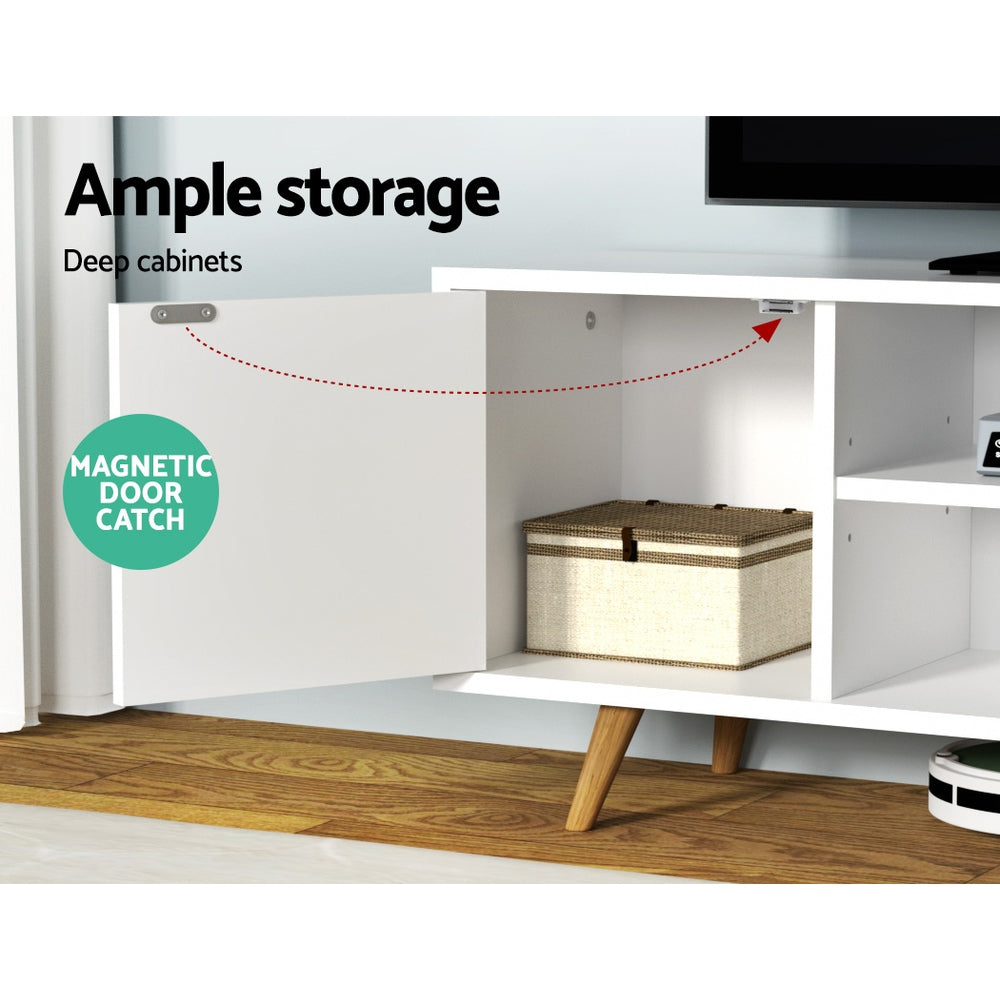 TV Units: Artiss TV Cabinet Entertainment Unit 120cm White Larin