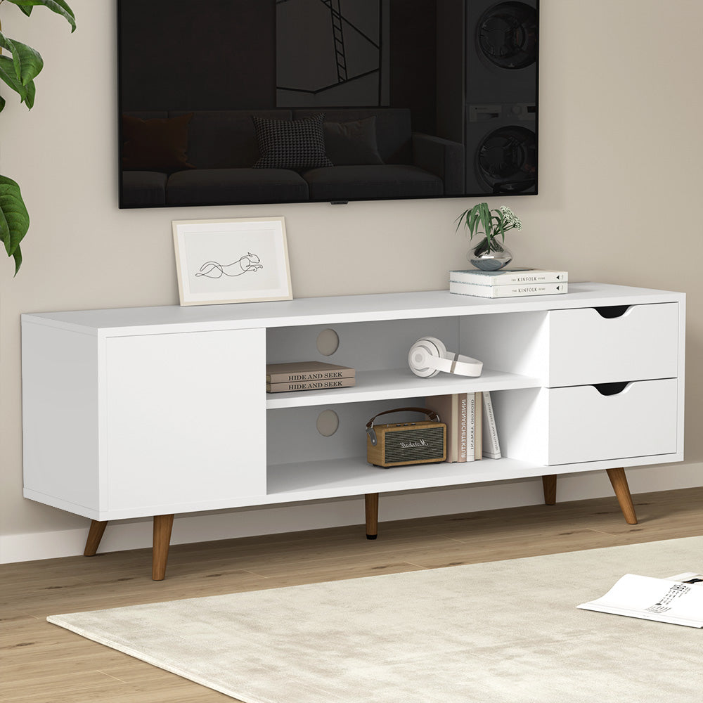 TV Units: Artiss TV Cabinet Entertainment Unit 120cm White Larin