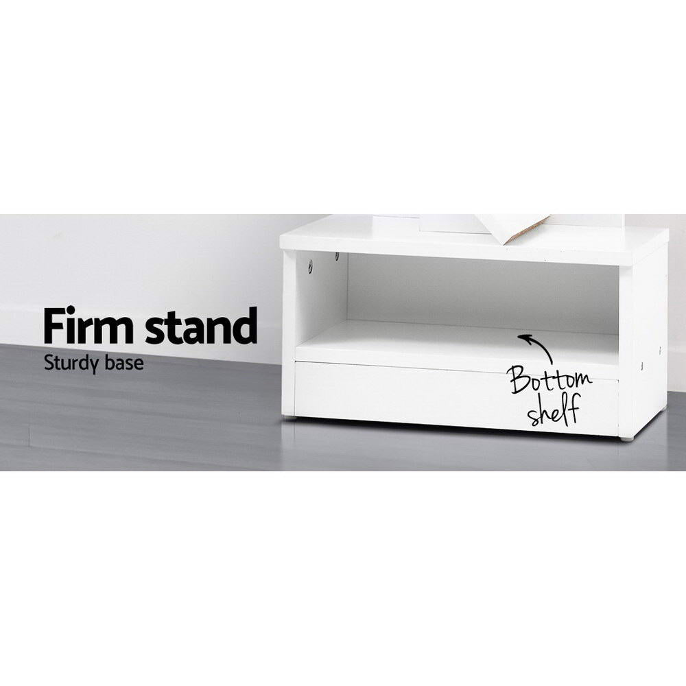 Bookcases & Shelves: Artiss Tree Bookshelf 9 Tiers - ECHO White
