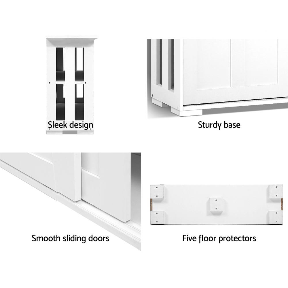 Buffets & Sideboards: Artiss Buffet Sideboard Sliding Doors - SERA White