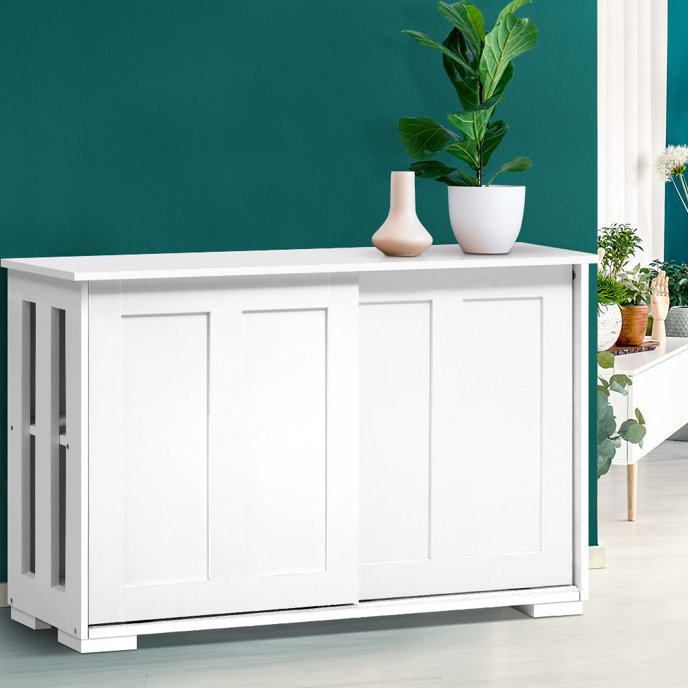Buffets & Sideboards: Artiss Buffet Sideboard Sliding Doors - SERA White