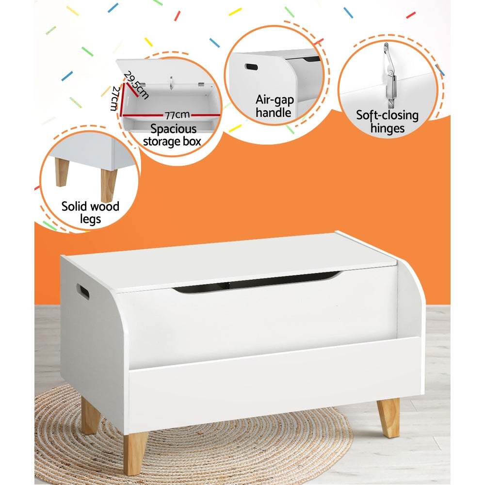 Kid's Bookcases & Shelves: Keezi Kids Toy Box Chest Bookshelf Storage Children Bookcase Organiser Display