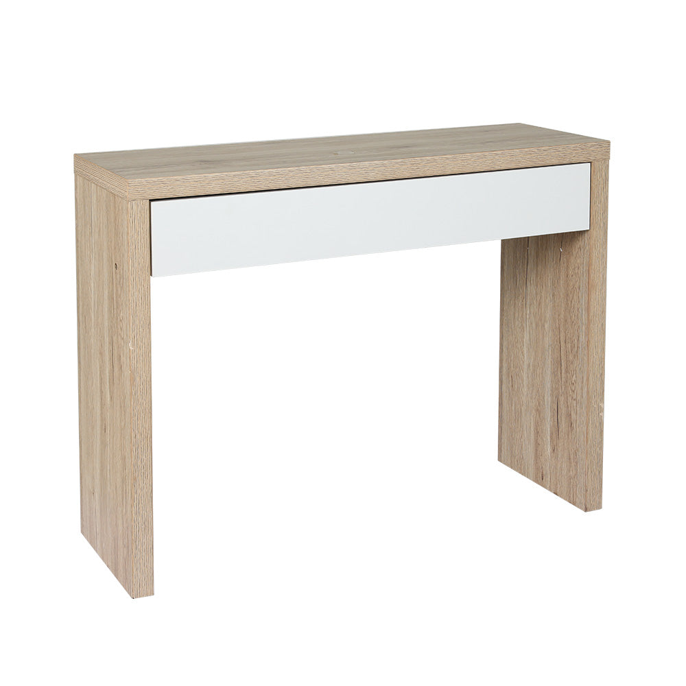 Audio Accessories: Artiss Console Table Storage Drawer Jory White Pine
