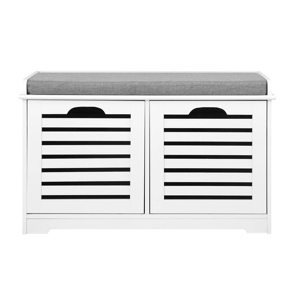 Shoe Storage: Artiss Shoe Rack Cabinet Bench White Caye