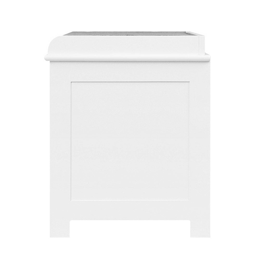 Shoe Storage: Artiss Shoe Rack Cabinet Bench White Caye
