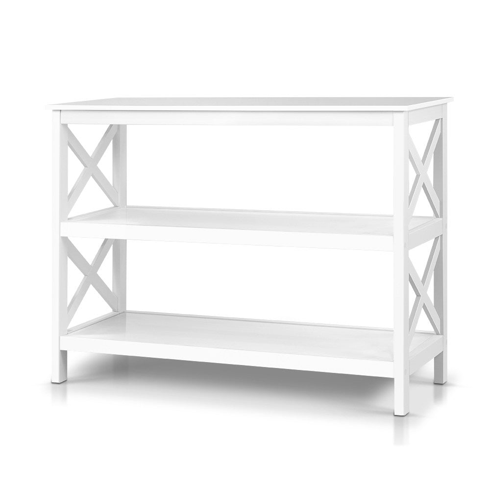 Side Tables: Artiss Console Table 3-tier White Polly