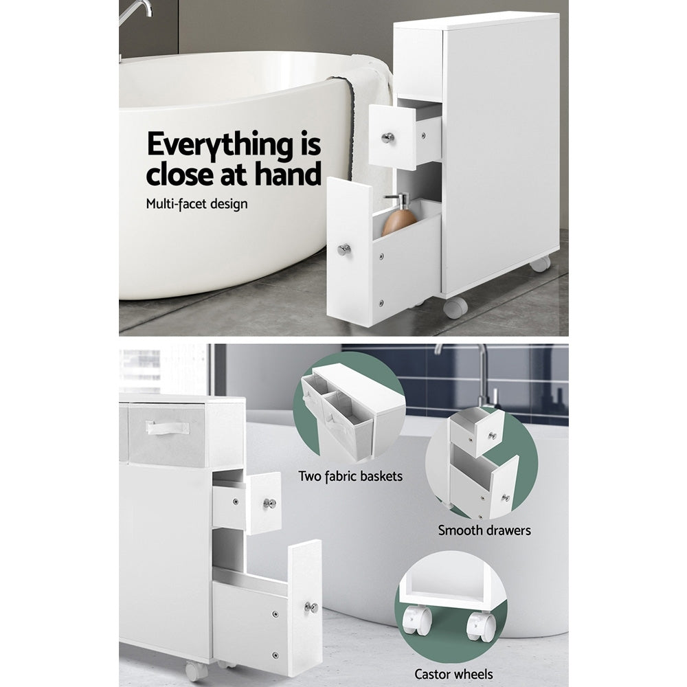 Bathroom Cabinets, Cupboards & Storage: Artiss Bathroom Cabinet Storage Toilet Organiser
