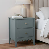Bedside Tables: Artiss Bedside Table 2 Drawers Bedroom Storage Nightstand Green
