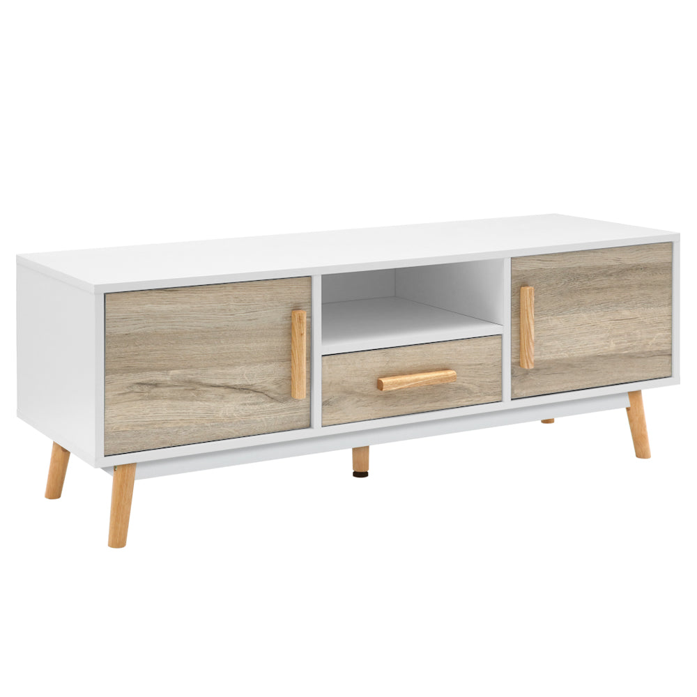 TV Units: Artiss TV Cabinet Entertainment Unit 120cm Wood White Gino