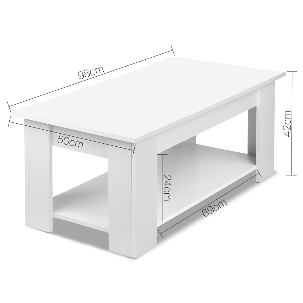 Coffee Tables: Artiss Coffee Table Lift-top Coffee Table White